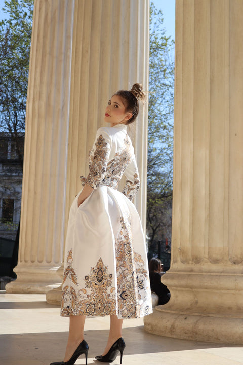 Rochie Kimono alba