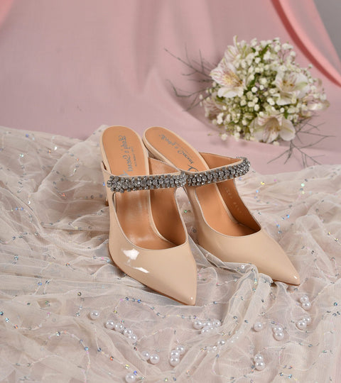 Saboți Nude Stiletto Bride