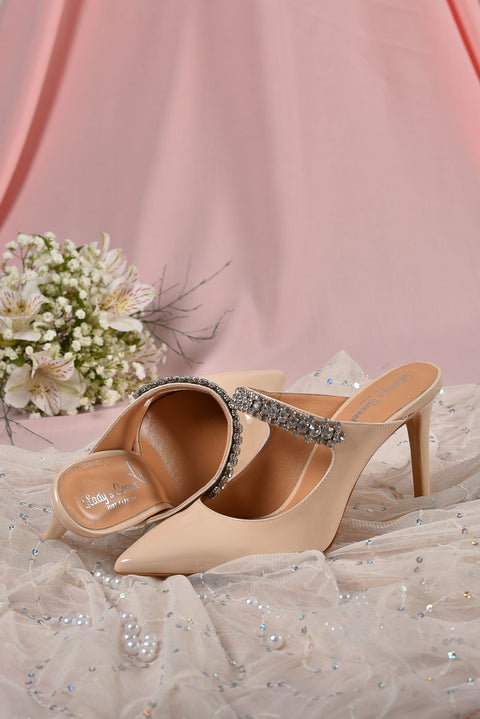 Saboți Nude Stiletto Bride